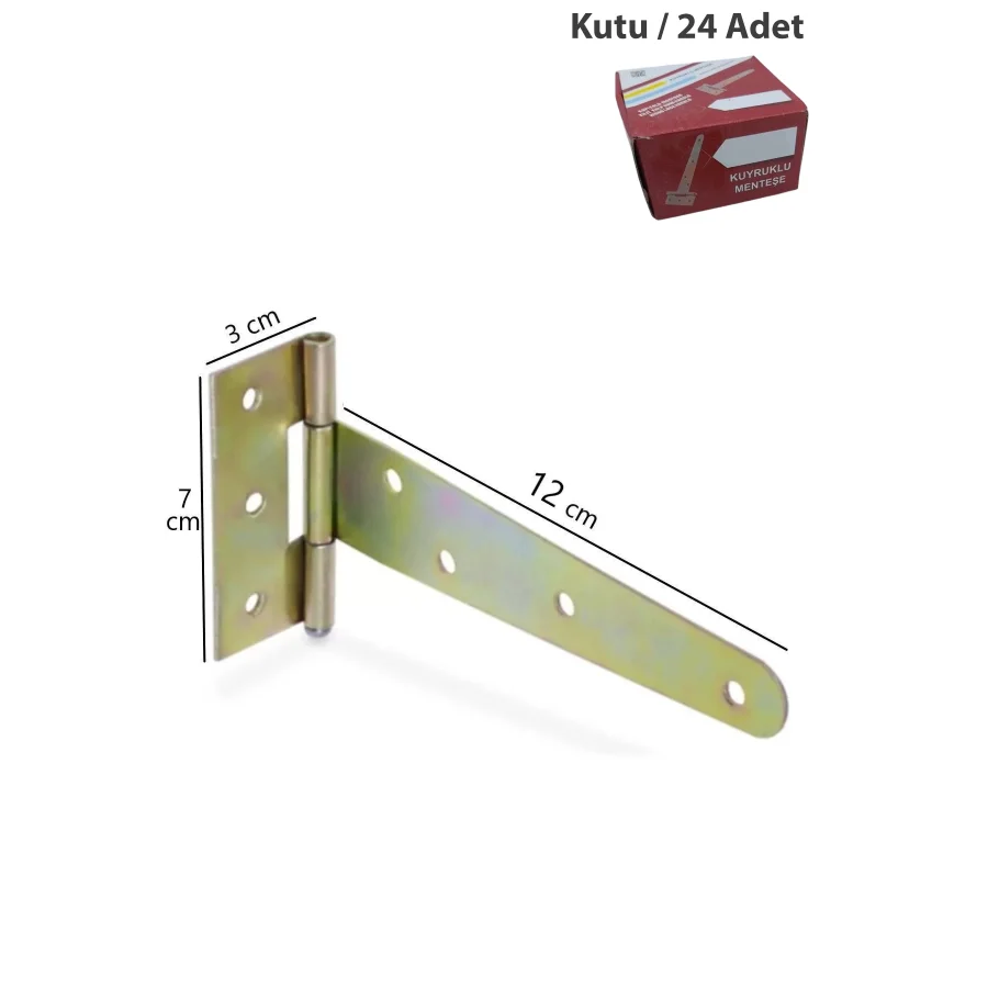 Kuyruklu Yaprak Menteşe 904/5 Kutu 24 Adet