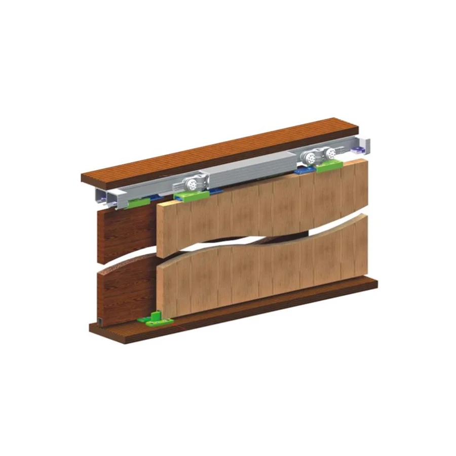 Lucido LC 65 Sürme Sürgü Kapı Mekanizması Üstten Montaj 65 Kg