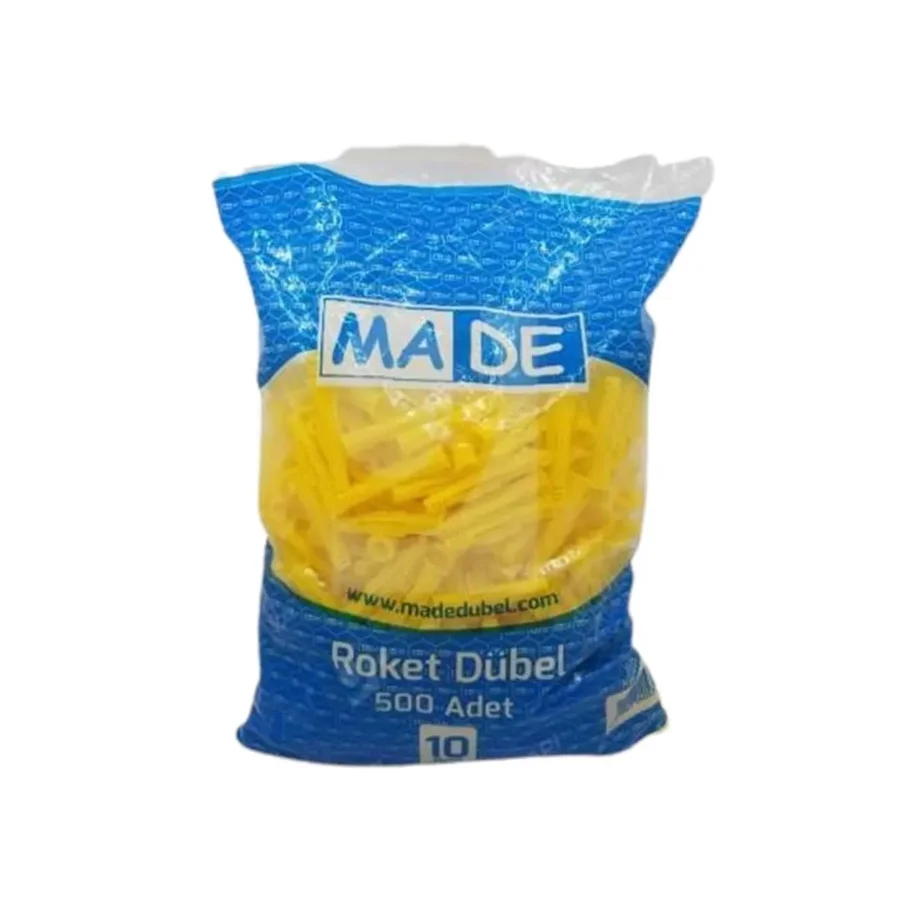 Made Performans 10 Mm Roket Dübel Paket 500 Adet