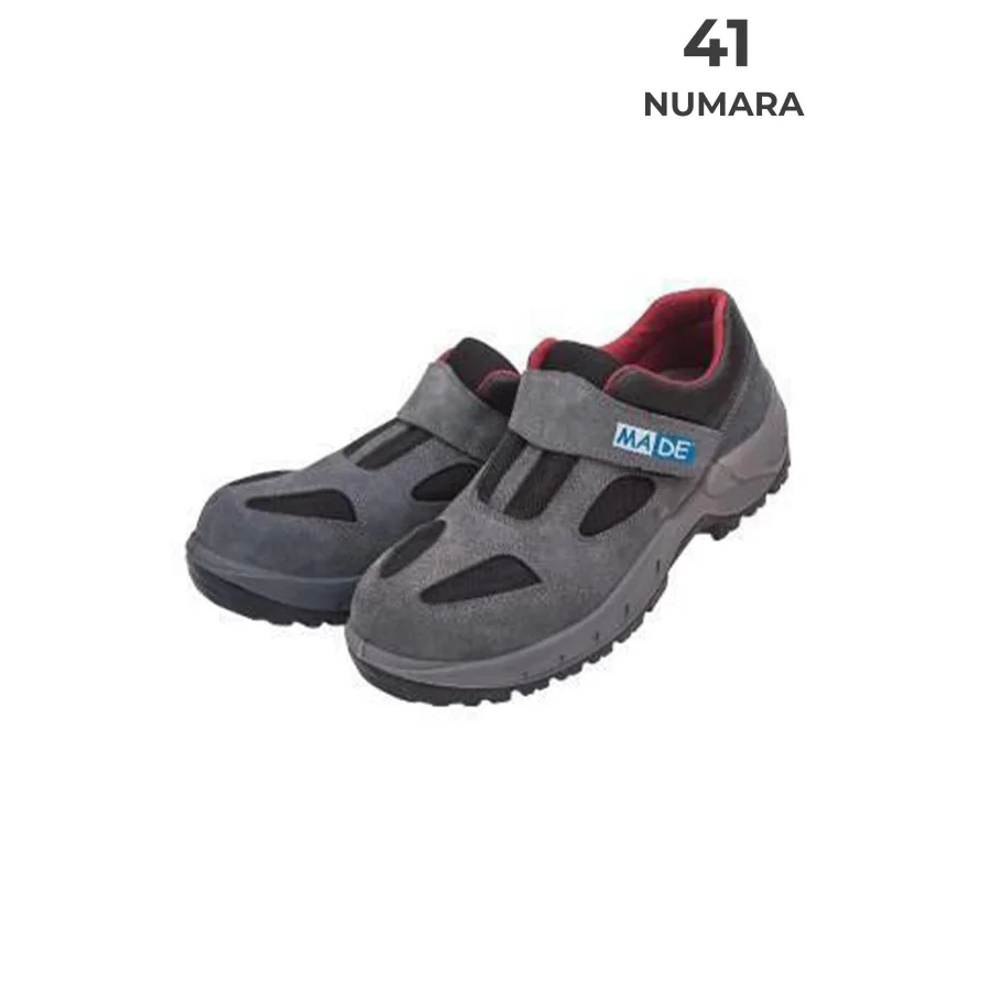 Made Süet Deri Çelik Burunlu İş Ayakkabısı Yazlık No 41