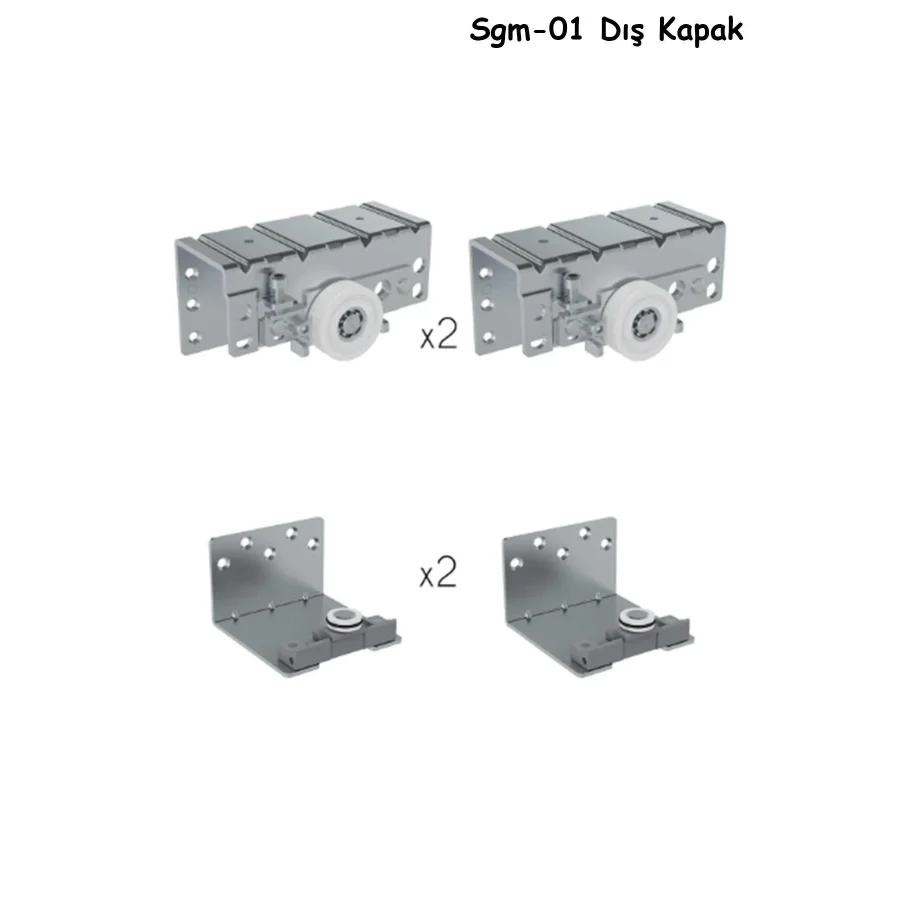 Mepa Sgm-01 Dış Kapak Ağır Sistem Ray Dolap Sürgülü Kapak Mekanizması