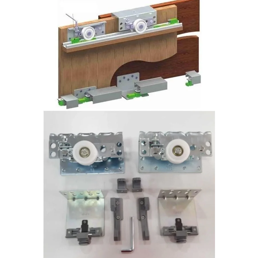 Mepa Sgm-01 Dış Kapak Ağır Sistem Ray Dolap Sürgülü Kapak Mekanizması