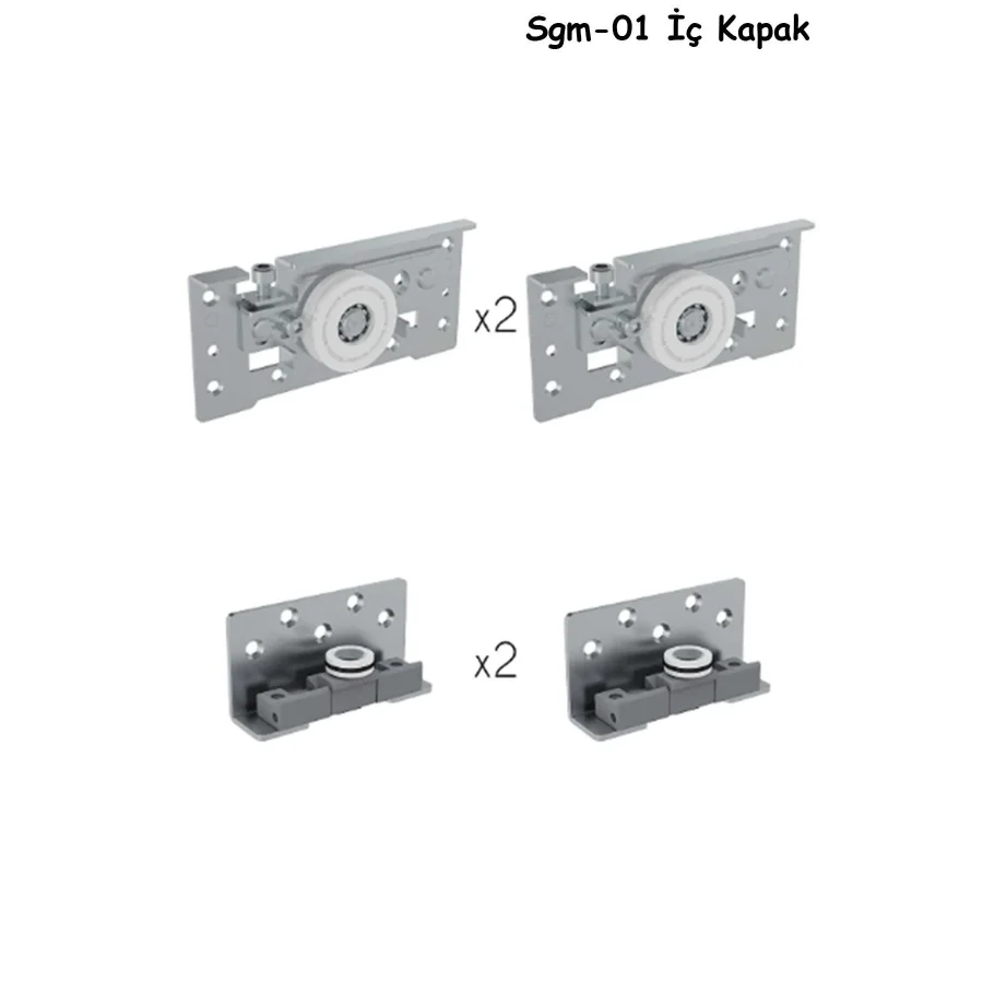 Mepa Sgm-01 İç Kapak Ağır Sistem Ray Dolap Sürgülü Kapak Mekanizması