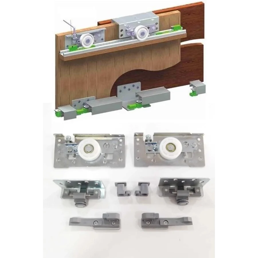 Mepa Sgm-01 İç Kapak Ağır Sistem Ray Dolap Sürgülü Kapak Mekanizması