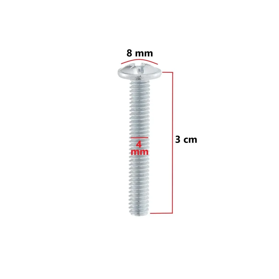 Metrik Kulp Vidası 4x30 50 Adet