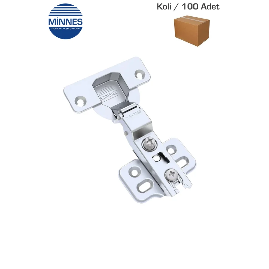 Minnes Frenli Yarım Deve Menteşe Taban Dahil Koli 100 Adet