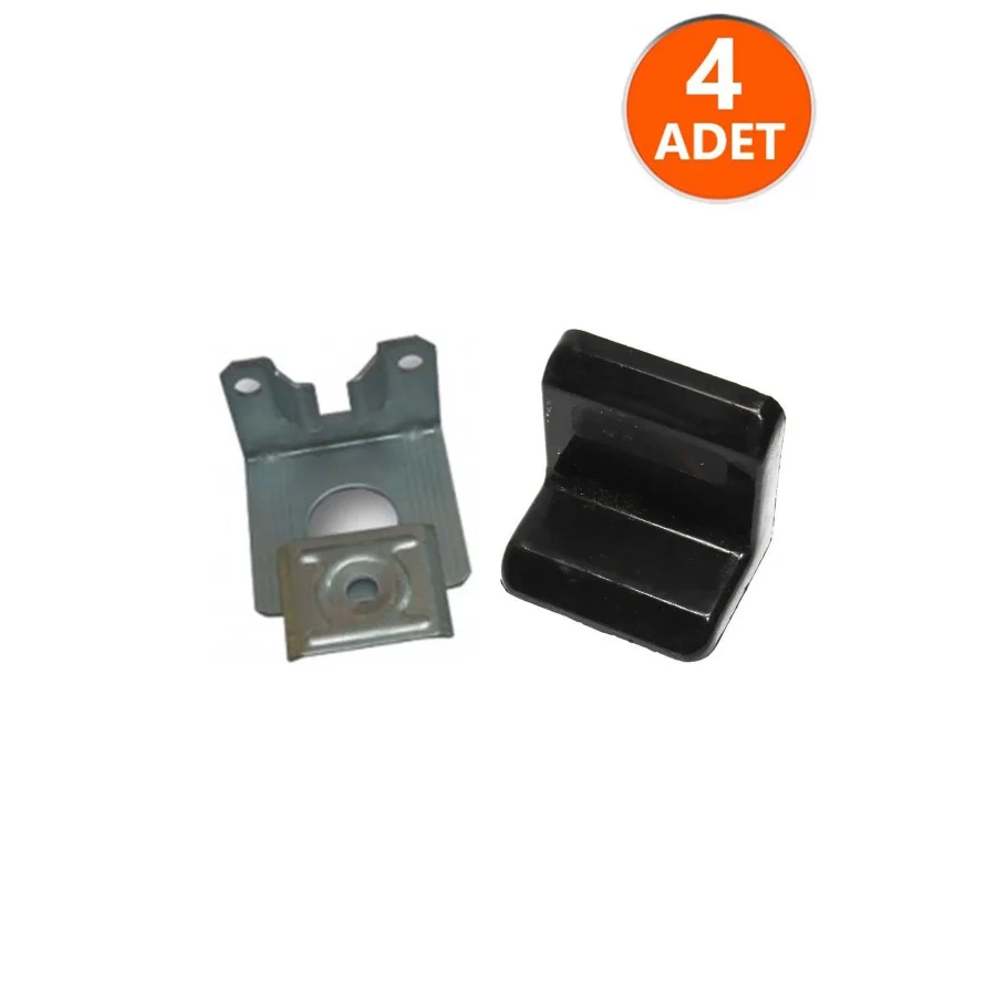 Mobilya Dolap Askı Elemanı Montaj Bağlantı Sabitleme L Demiri Siyah 4 Adet