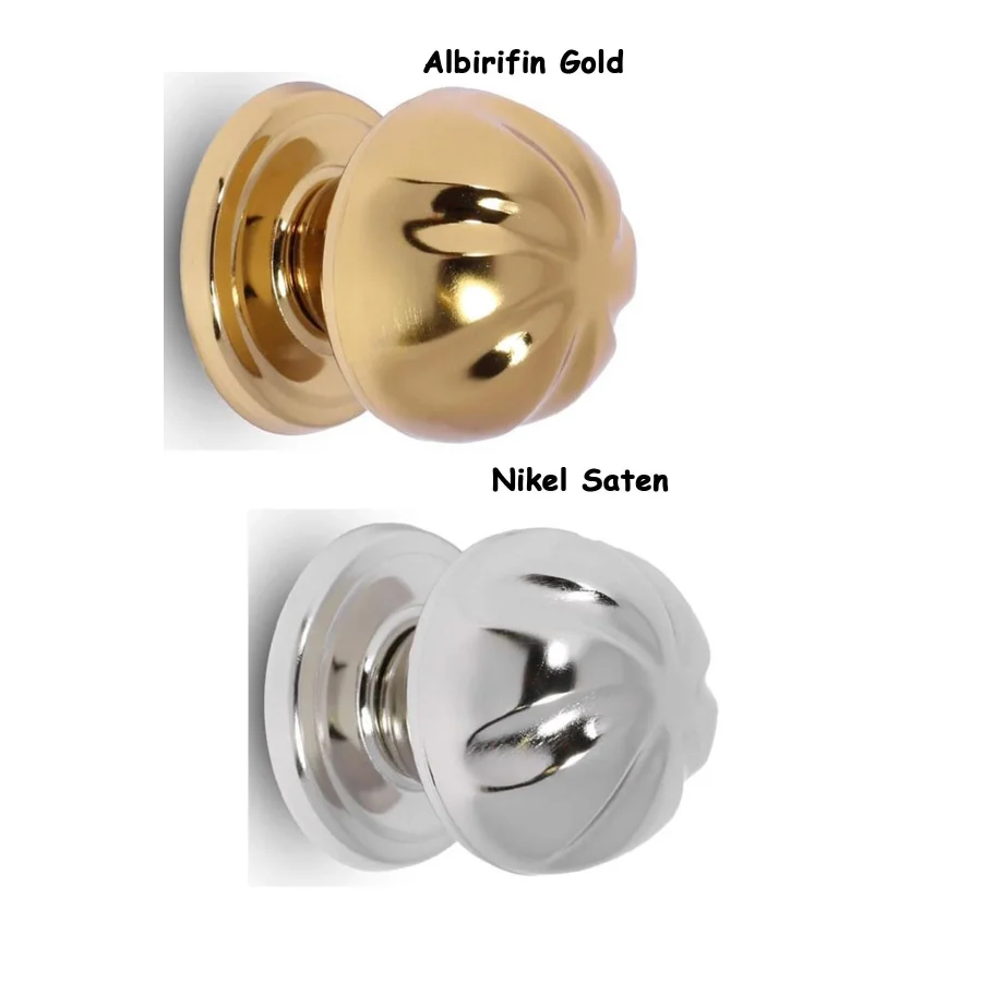 Nikel Saten Yonca Kapı Tokmağı Kapı Topuz Kolu