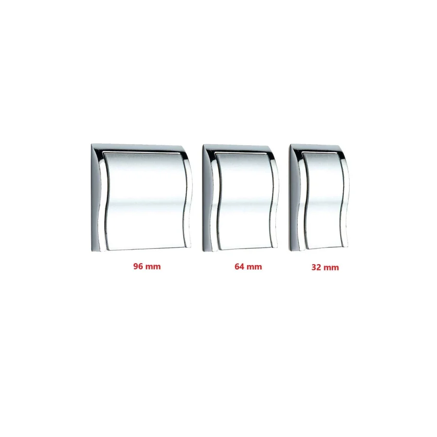 Nobel 96 mm Ofis Kulp Düğme Mobilya Kulpu Mat Krom