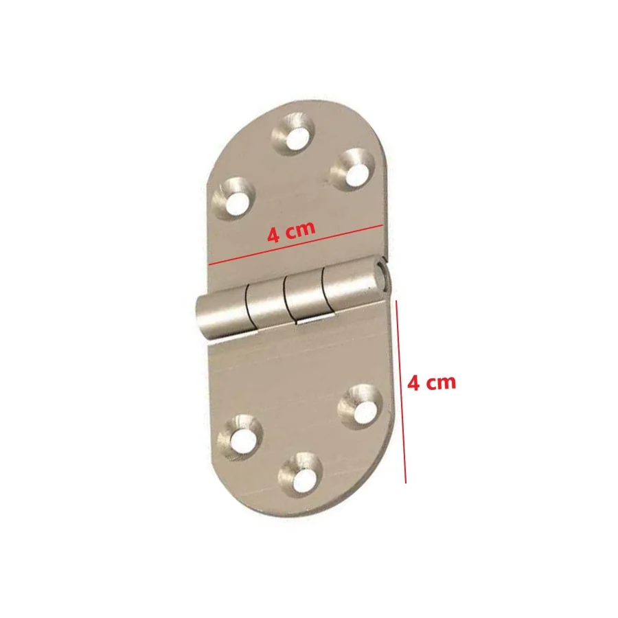 Nobel Alüminyum Oval Menteşe Masa Menteşesi Uzun 4 Cm
