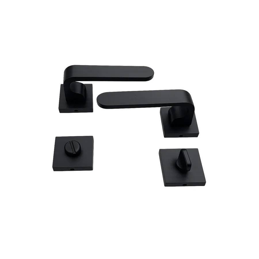 Nobel Ay Siyah Rozetli Kapı Kolu