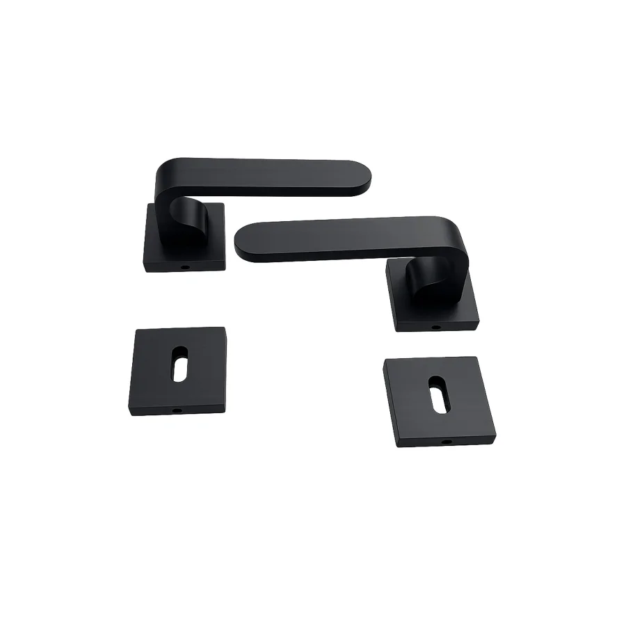 Nobel Ay Siyah Rozetli Kapı Kolu