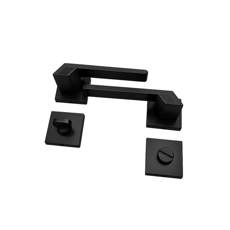 Nobel Güneş Siyah Rozetli Kapı Kolu