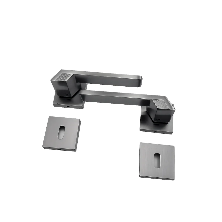 Nobel Güneş Titanyum Füme Rozetli Kapı Kolu