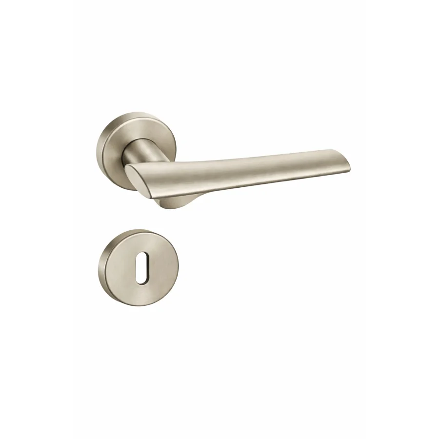 Nobel Oktavya Yuvarlak Rozetli Kapı Kolu İnox