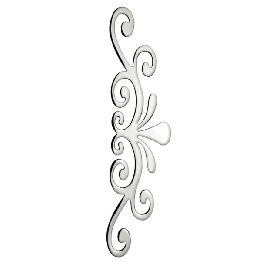 Nobel Olimpia 128 mm Sarmaşık Krom Kulp Çekmece Dolap Mobilya Kulpu