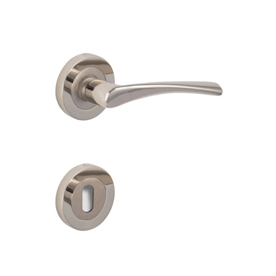 Nobel Polaris Nikel Saten Rozetli Oda Kapı Kolu