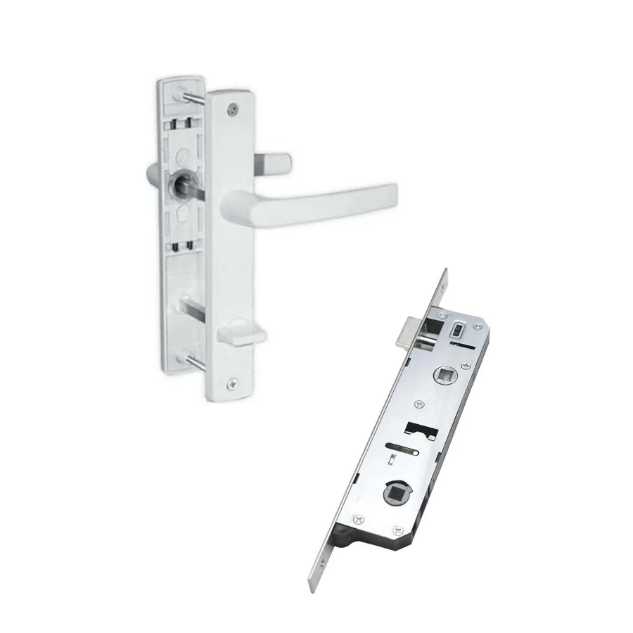 Pimapen Pvc Kapı Kolu - 35 Mm Kilit Takım WC Tip