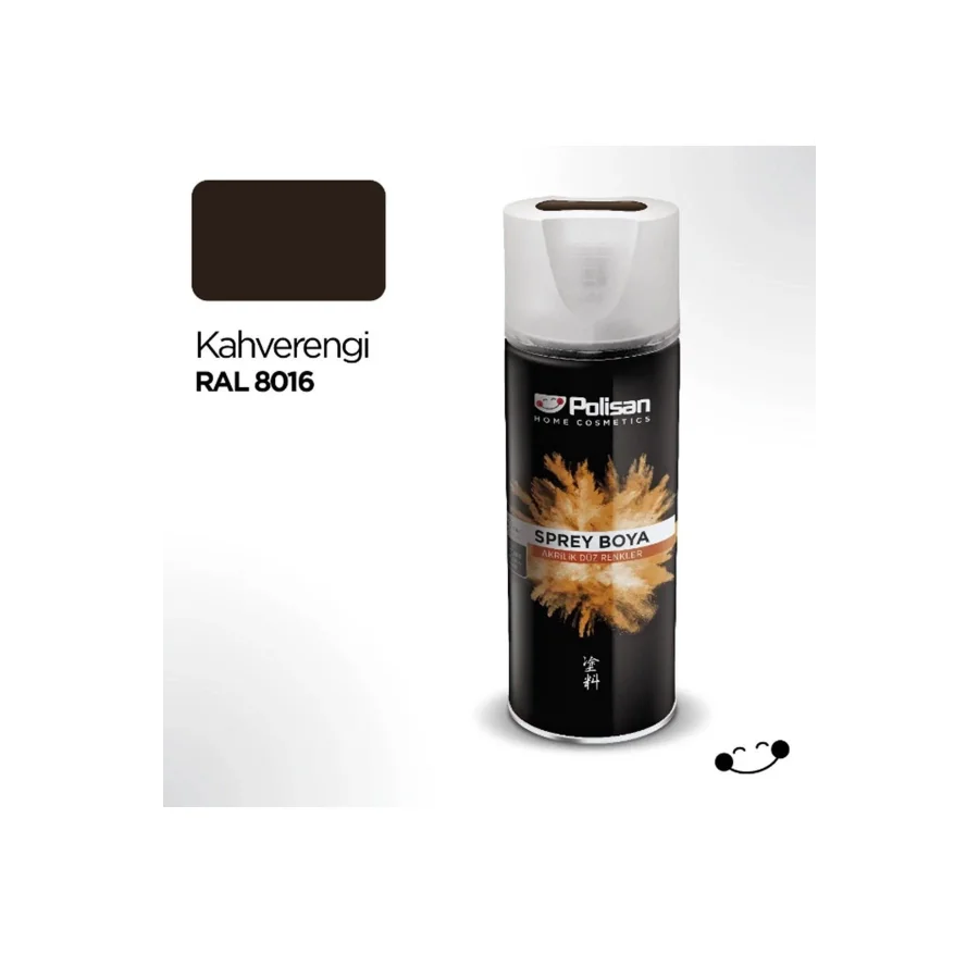 Polisan Kahverengi Akrilik Sprey Boya 400 ml