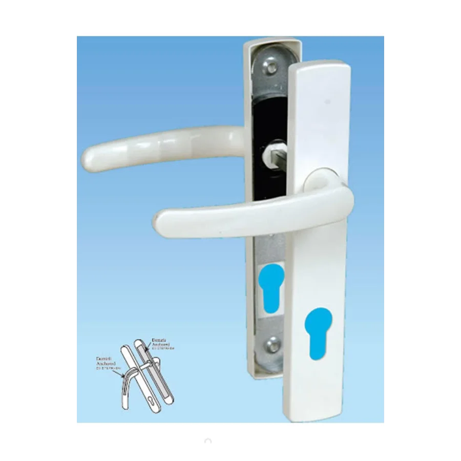 Pvc Pimapen Plastik Kapı Kolu Yale Beyaz