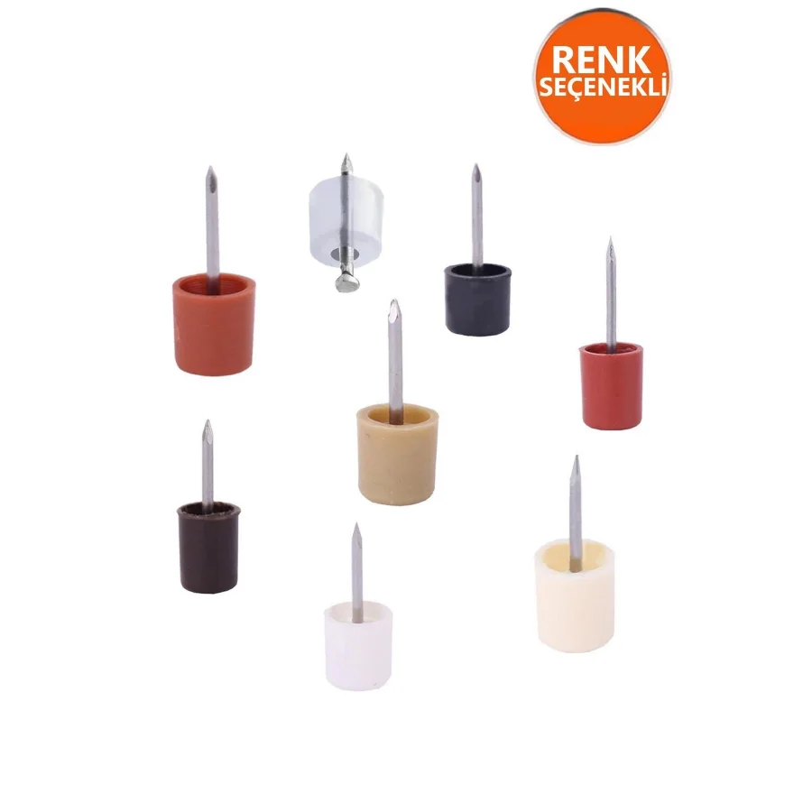 Renk Seçenekli Çivili Raf Pimi Paket 100 Adet