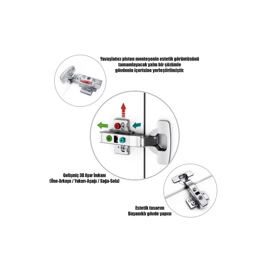 Samet Master Frenli Düz Menteşe Taban Dahil