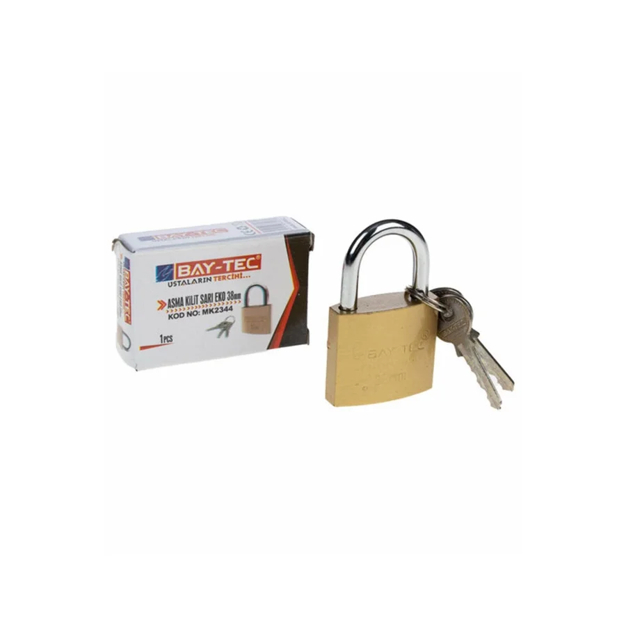 Sarı Asma Kilit 38mm