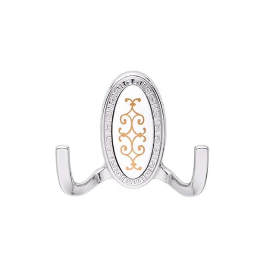 Seçil Krom Askı Yaldız Desenli Elbise Askısı