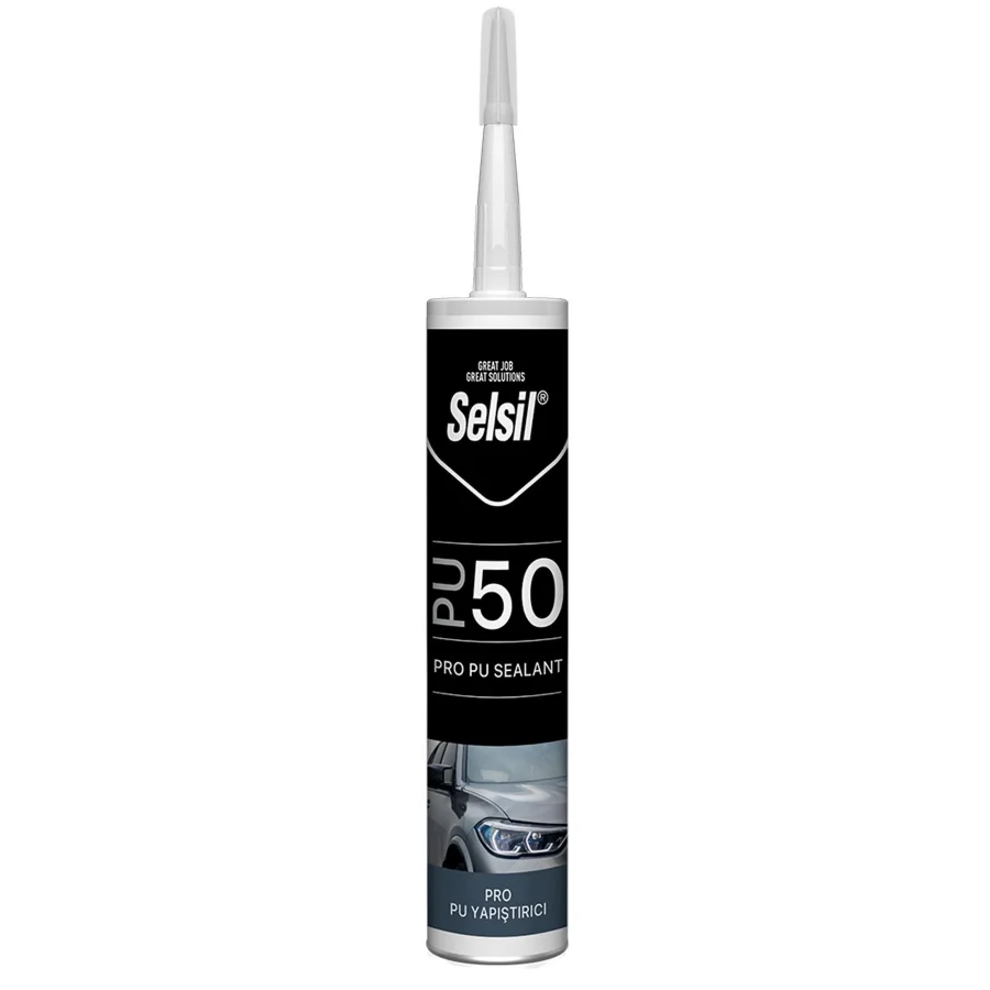 Selsil PU 50 Poliüretan Mastik Siyah 280 Ml