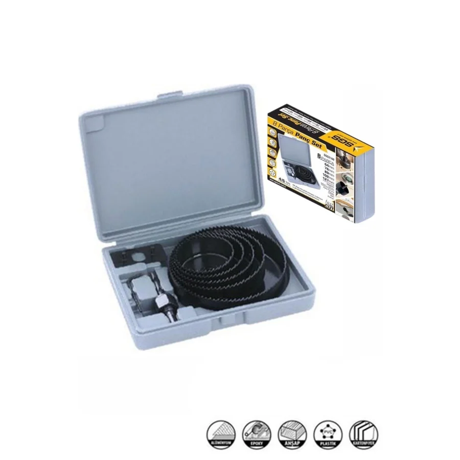 SGS Buat Açma Panç Seti 8 Parça SGS2160