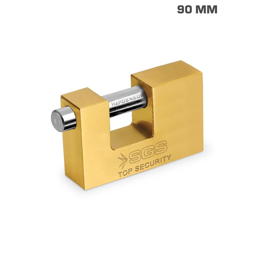 SGS Kayar Milli Asma Kilit Sarı 90 Mm SGS1362