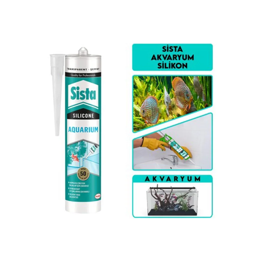 Sista Akvaryum Silikonu Şeffaf 280ml