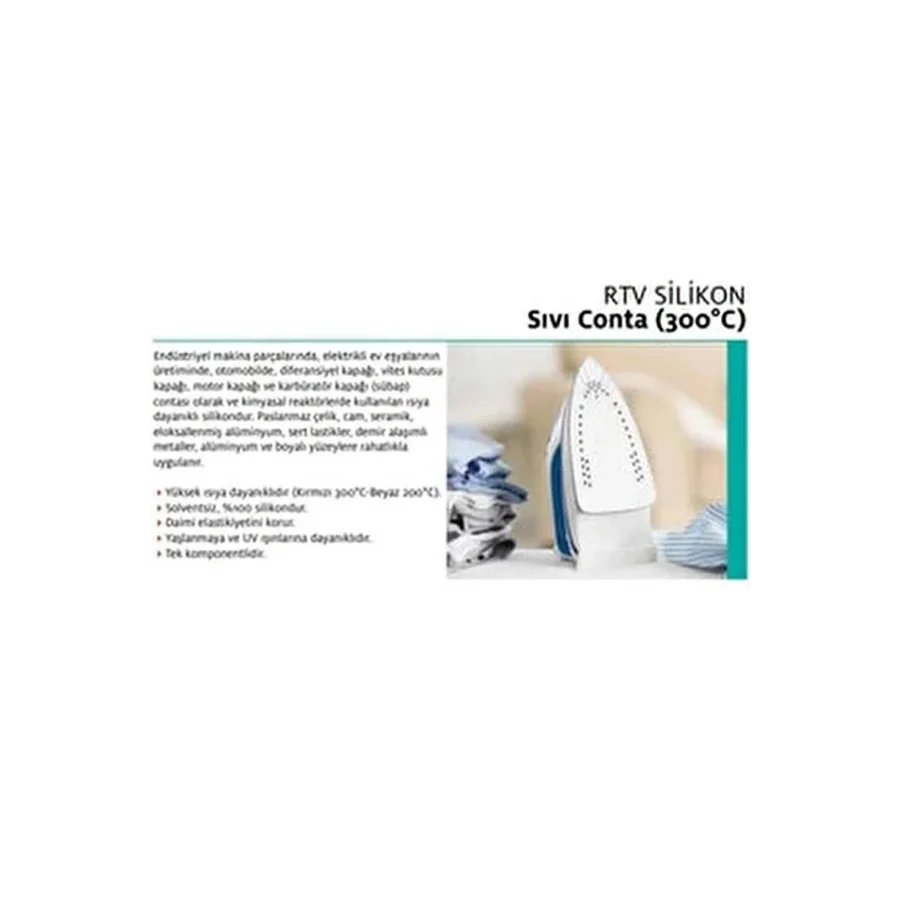 Sista RTV Silikon Kırmızı Sıvı Conta 310ml Koli 20 Adet