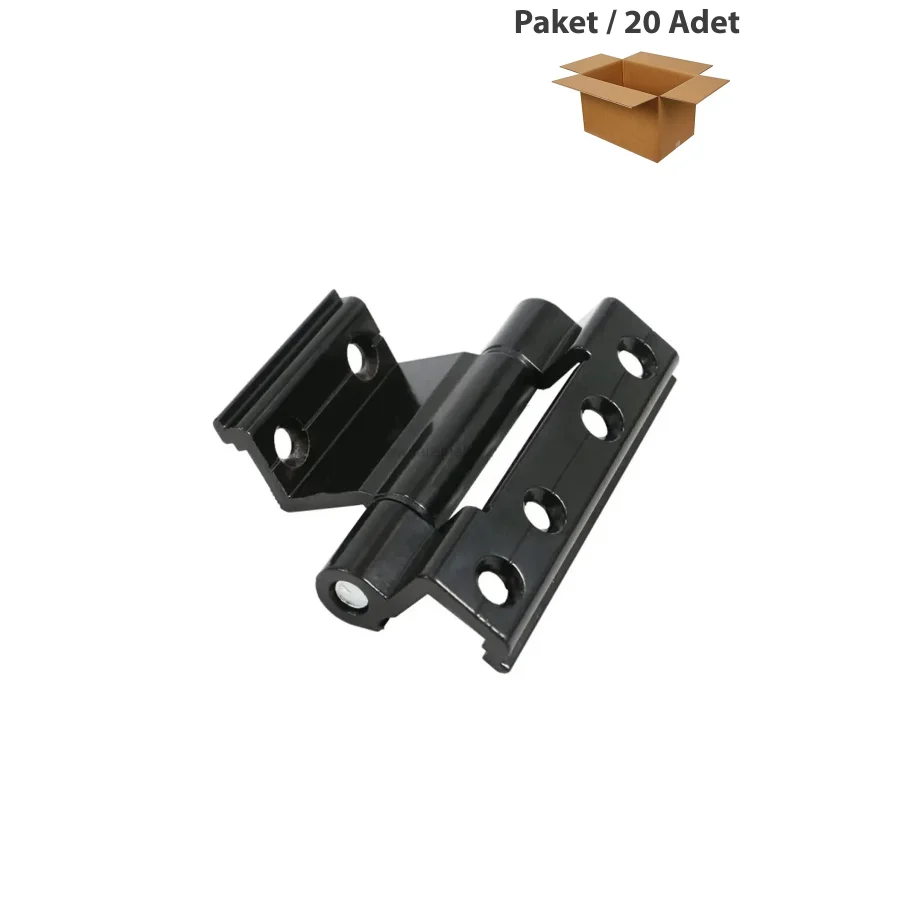 Sistem Isı Yalıtımlı Siyah Menteşe Alüminyum Kapı Menteşesi Paket 20 Adet