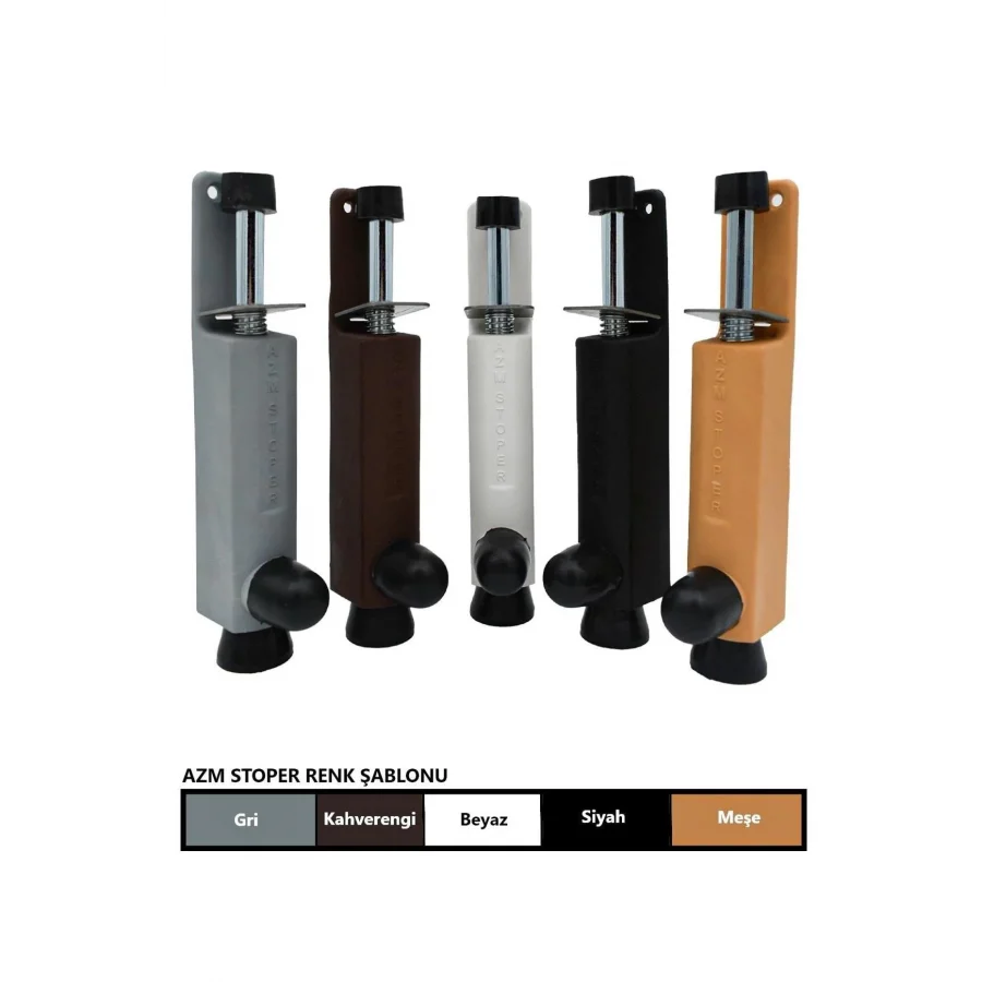 Siyah Azm Frenli Basmalı Kapı Stoperi Tampon