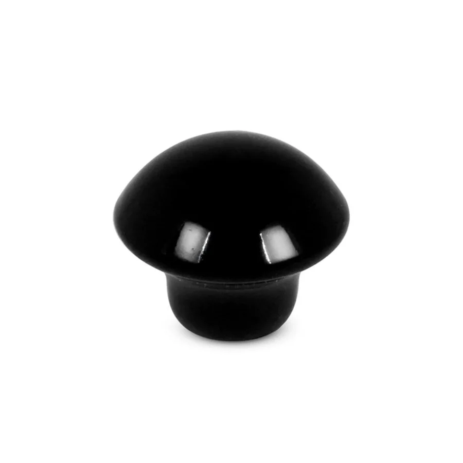 Siyah Mantar Düğme Metal Kulp Mobilya Dolap Kapak Çekmece Kulpu