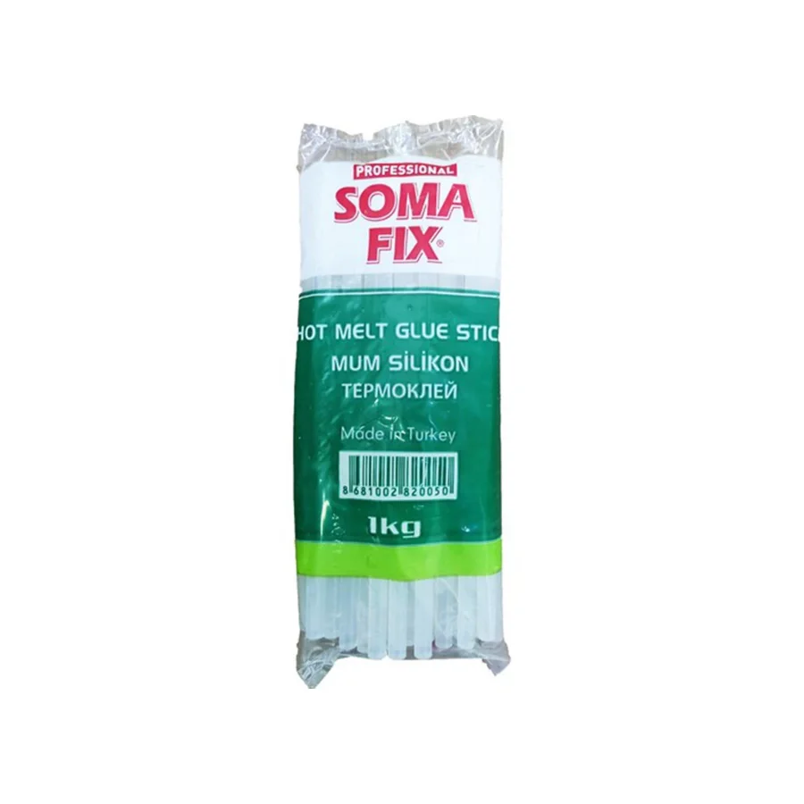 Somafix S82 Sıcak Kalın Mum Silikon Çubuk Şeffaf 1 Kg