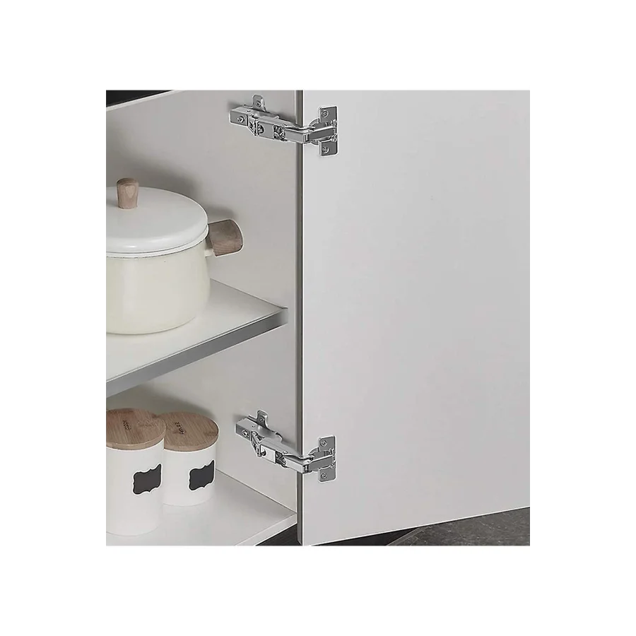 STD 165 Derece Açılı Robot Menteşe Dolap Köşe Kapak Menteşesi Taban Dahil