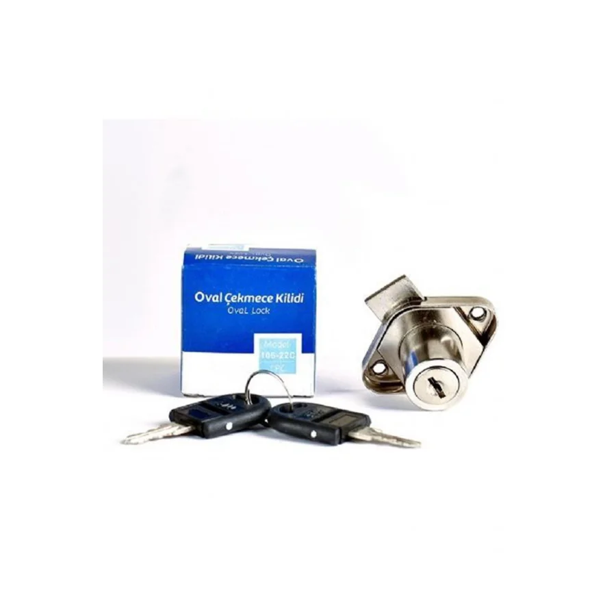 STD Oval Katlanır Anahtarlı Çekmece Kilidi Kapak Dolap Posta Kutusu Kilit