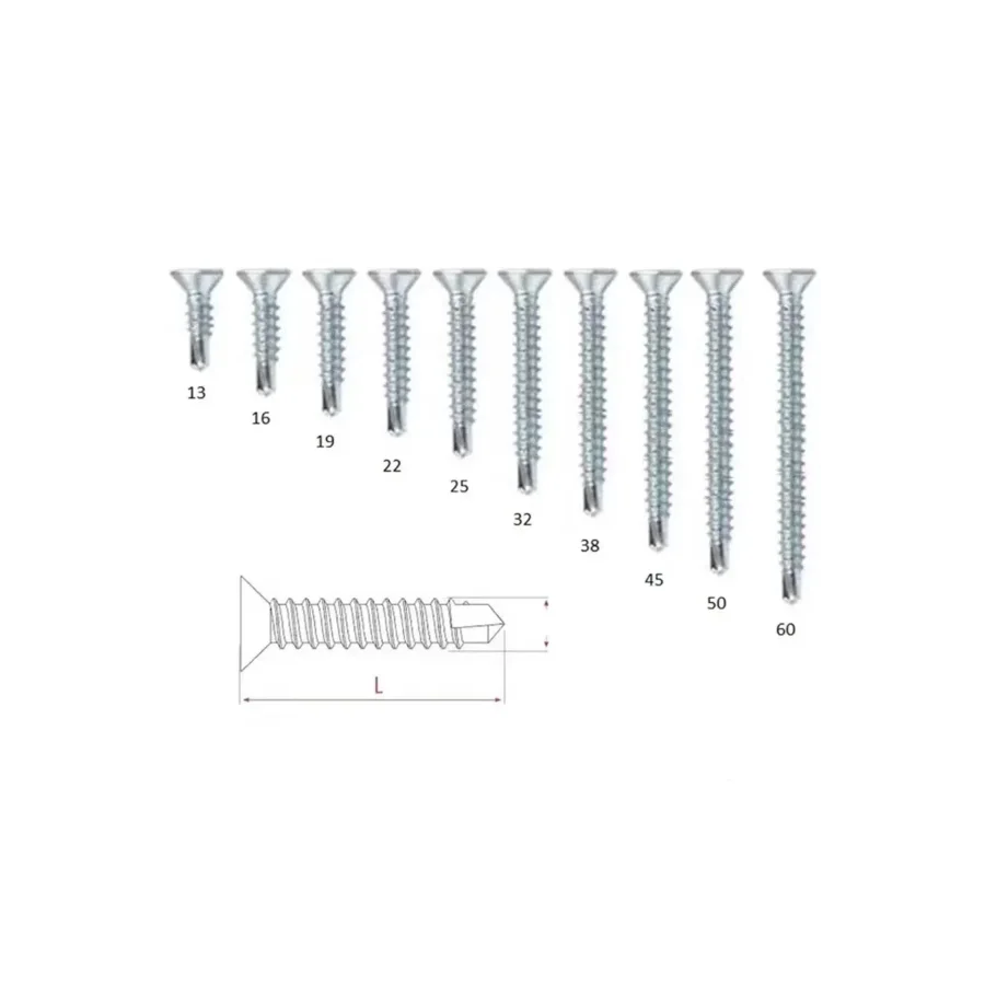 STD YHB Matkap Uçlu Akıllı Vida 4.8x70 Koli 9 Paket