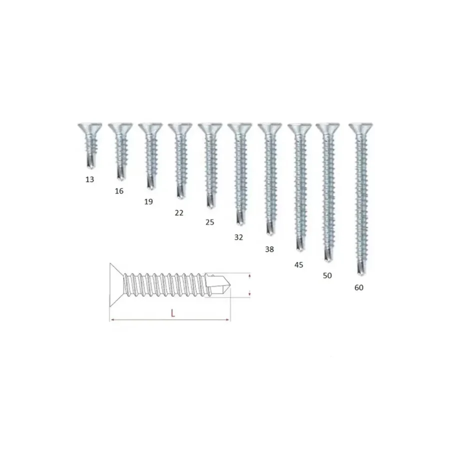 STD YHB Matkap Uçlu Akıllı Vida 4.8x80 Koli 9 Paket