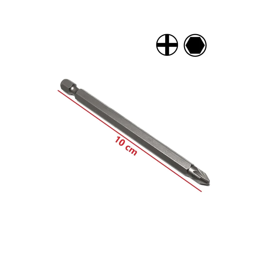 Sunta Vidası için Matkap Ucu Mıknatıslı Bits Uç Vidalama Aparatı Yıldız Uç PZ2x100mm