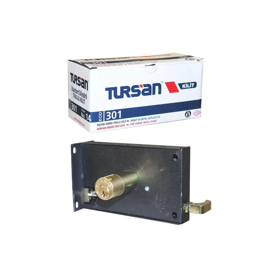 Tursan 301 Tirajlı Kilit Demir Kapı Kilidi Eski Tip No:14