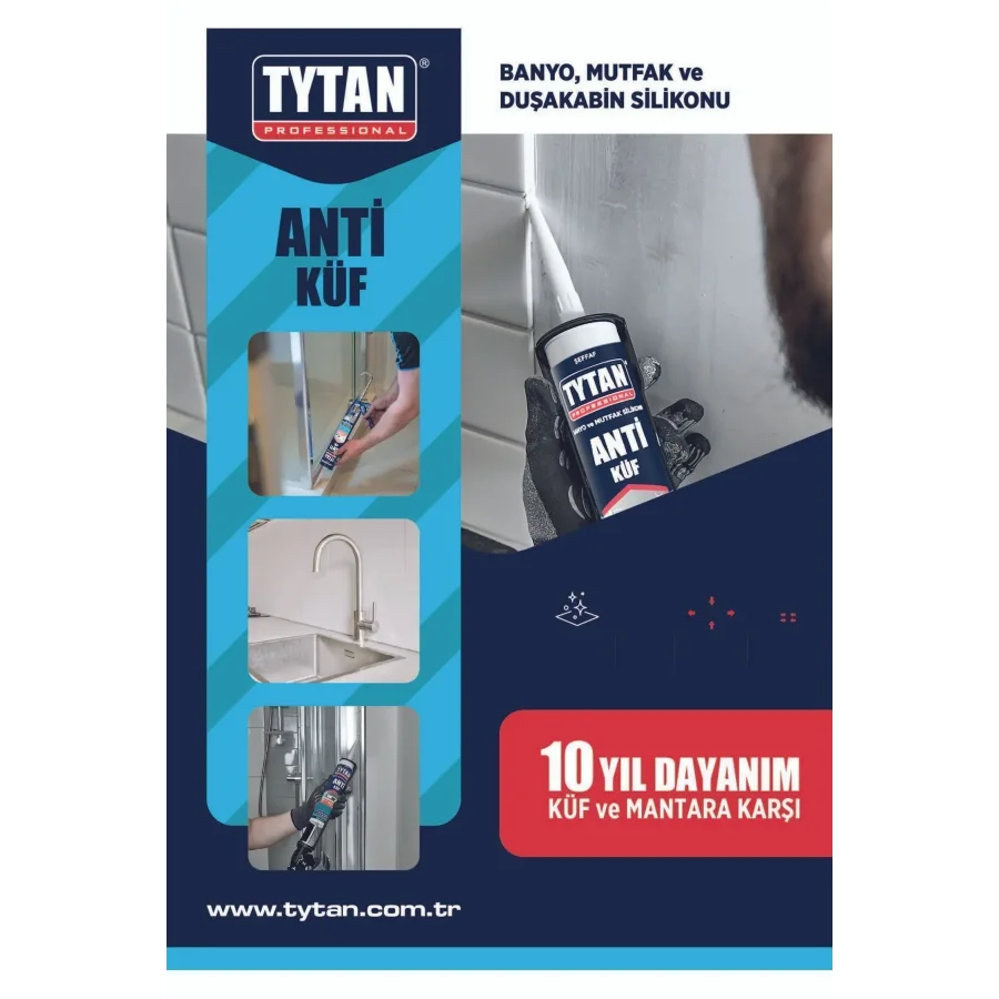 Tytan Anti Küf Nötr Silikon Beyaz 280 Ml Koli 24 Adet