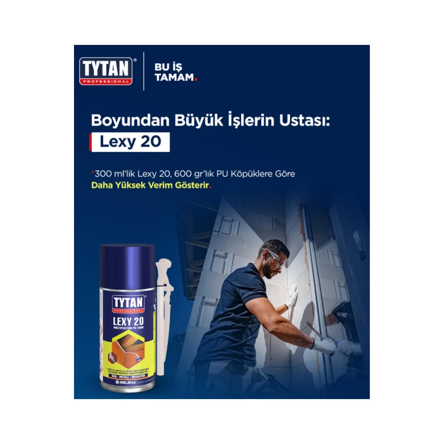 Tytan Lexy 20 Poliüretan Köpük 300 Ml Koli 12 Adet