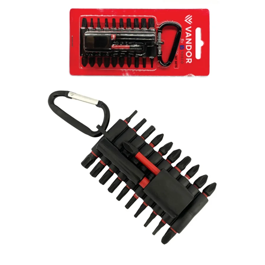 Vandor Anahtarlıklı Vidalama Ucu Bits Uç Seti 22 Parça