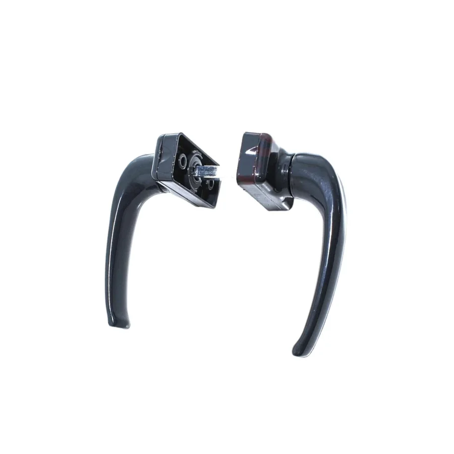 Yaylı Alüminyum Kapı Pencere Kolu Antrasit