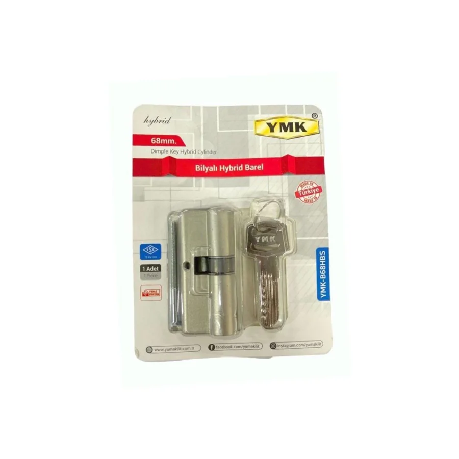 YMK Bilyalı Hibrit Barel Kilit Göbek 68mm