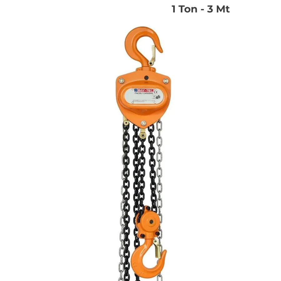 Zincirli Caraskal Vinç 1 Ton 3 Metre