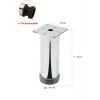 12 Cm Metal Ayarlanabilir Ayak Krom 42mm Koli 100 Adet